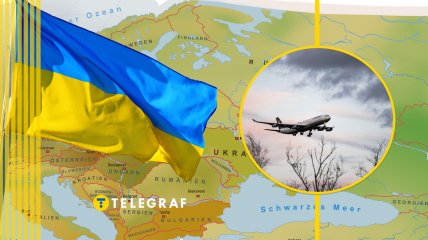 Самолет над Украиной