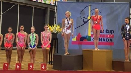 Украинская гимнастка завоевала четыре медали на турнире в Канаде