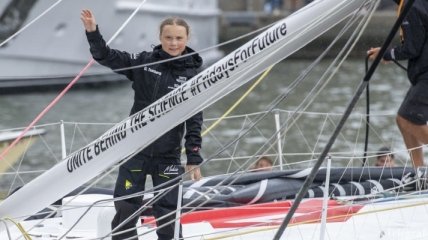 Шестнадцатилетняя шведская экоактивистка переплыла на яхте Атлантический океан