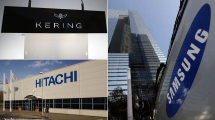 Samsung, Kering, Hitachi