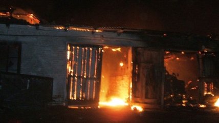 В Черниговской области сгорел автомобильный гараж