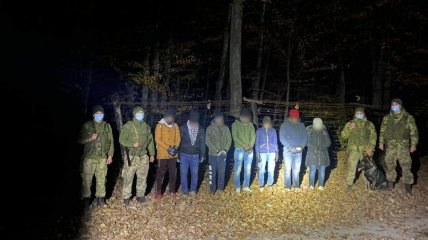 Задержанные на границе на Закарпатье.