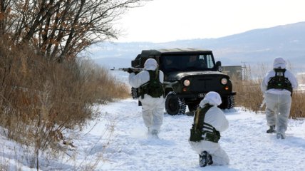 Російські військові на навчаннях