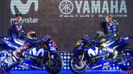 Заводская команда Yamaha показала ливрею мотоцикла на сезон-2018 (Видео)