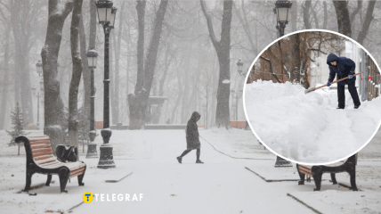 Снег в Киеве