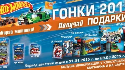 Коллекционная программа Hot Wheels «Гонки 2015»