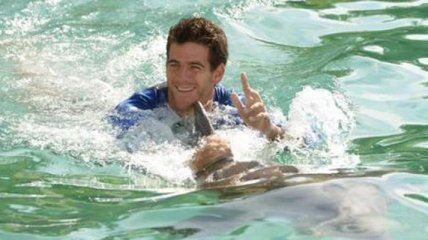 Известные теннисисты перед Miami Open поплавали с дельфинами (Видео)