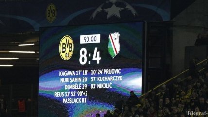 "Боруссия" Д и "Легия" побили рекорд Лиги чемпионов по результативности (Фото)