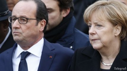 Олланд и Меркель прибыли на место крушения Airbus А320