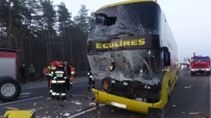 В Польше автобус с украинцами попал в ДТП 