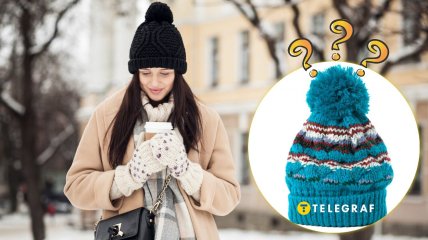 Дівчина в шапці з помпоном