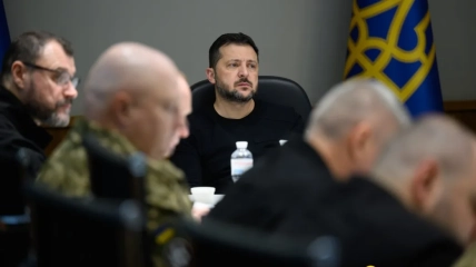 Володимир Зеленський на засіданні Ставки Верховного Головнокомандувача