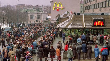 Открытие первого McDonald’s в рф