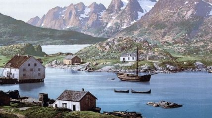 Великолепные открытки: ледники и фьорды Норвегии в 1890-х годах (Фото)