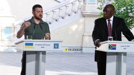 Владимир Зеленский и Сирил Рамафоса обсудили мирный план ЮАР