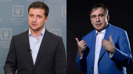 Зеленский поддержал Саакашвили, а тот поблагодарил президента