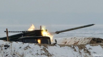 Боевики 3 раза обстреляли Дебальцево из минометов и установок "Град"