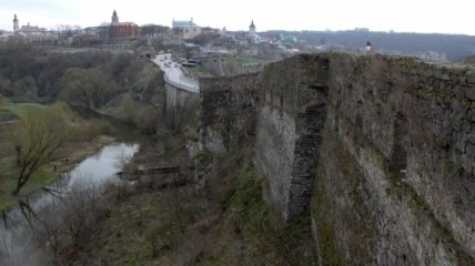 В Каменце-Подольском обмелела река