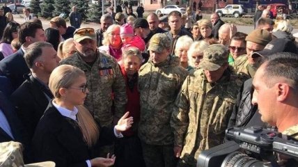 Тимошенко помолилась за украинских военных в Константиновке