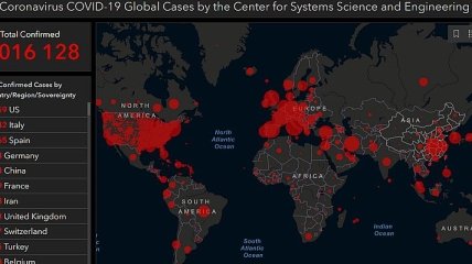 В мире количество больных коронавирусом превысило миллион человек: карта распространения 
