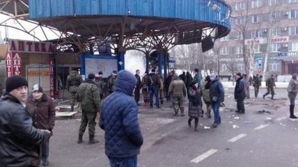 В Донецке обстреляли автостанцию (Фото, Видео)