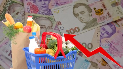 Корзина с продуктами украинцу обойдется дороже чем год назад