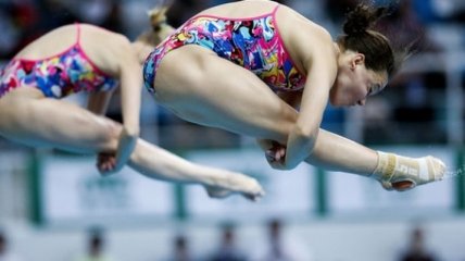 Украинки завоевали бронзу на этапе Мировой серии по прыжкам в воду