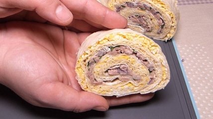 Чудова закуска в лаваші до святкового столу