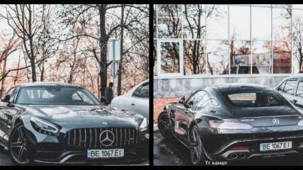 В Одессе заметили редкий Mercedes-Benz AMG GT: в сети шутят