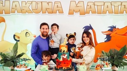 "Hakuna Matata": Месси устроил сказочную вечеринку для двухлетнего сына (Фото)