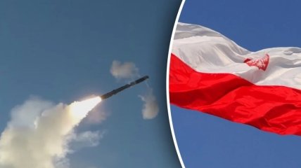 Ракета в повітряному просторі Польщі