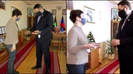 В оккупированном Дебальцево "мэр" оскандалился с "щедрым" подарком детсаду