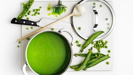 Суп с зеленым горошком