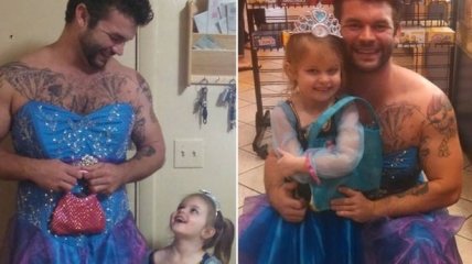 Почему для похода с племянницей на кинопоказ «Золушки» ее дядя оделся в костюм принцессы (ФОТО)