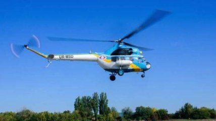 На Харьковщине упал вертолет ГСЧС