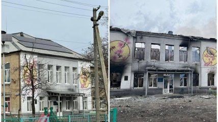 Школа №1 в Авдіївці зруйнована внаслідок обстрілу росіян