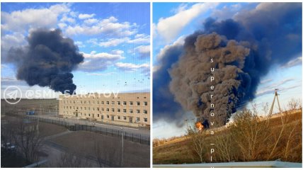 Пожар под Саратовом