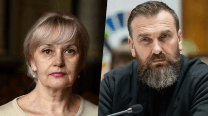 Ирина Фарион и Оксен Лисовой (слева направо)