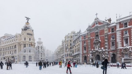 Мадрид зимой