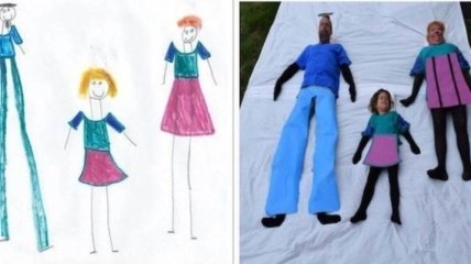 Родители воплотили в жизнь рисунки своих детей (Фото)