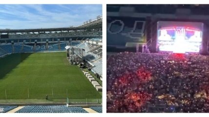 "Скурили" траву: после концерта MONATIK в Одессе стадион "Черноморец" остался без газона (фото до и после)
