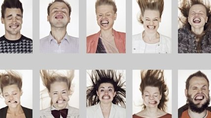 Смешные лица людей от сильного ветра (Фотогалерея)
