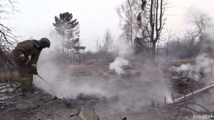 Площадь пожаров в России утроилась