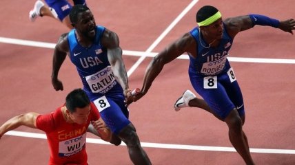 США выиграли эстафету 4х100 метров с лучшим результатом сезона в мире