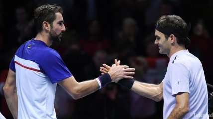 Федерер победил Чилича на Итоговом турнире АТР