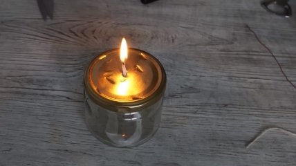 Свеча на растительном масле