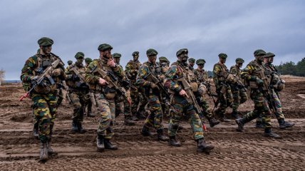 Бельгійські військові на навчаннях НАТО "Iron Wolf" у Литві