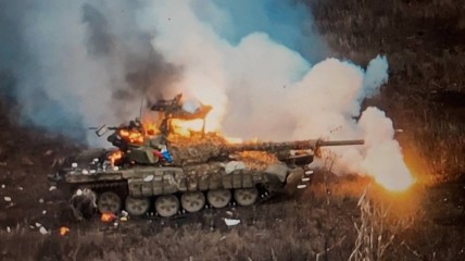 Знищенний танк росіян
