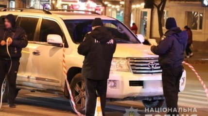 Автомобиль Toyota, сбивший двоих детей в Харькове