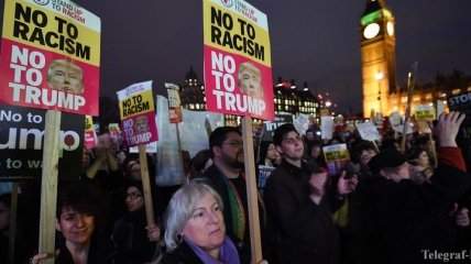 В Британии семь тысяч человек протестовали против визита Трампа 